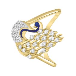 Peacock Design Diamond Ring