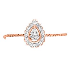 Simple 14KT Rose Gold Diamond Ring