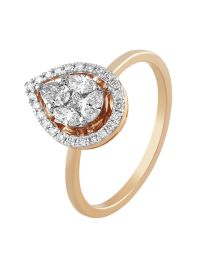 Radiant 14KT Rose Gold Ring