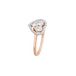 Structured Ring With Diamonds