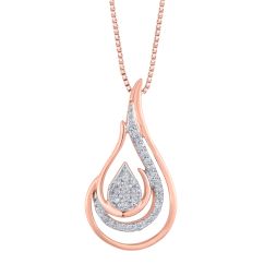 Drop Design Diamond Pendant