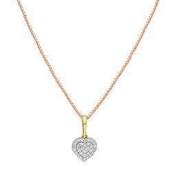 Heart Shaped Diamond Pendant