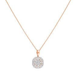 Glamorous Diamond Pendant in Rose Gold