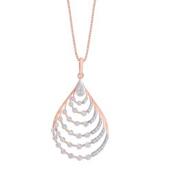 Teardrop Design Rose Gold Pendant