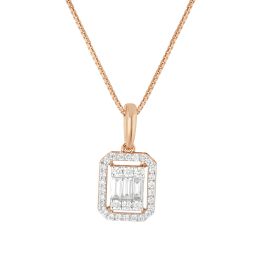 Beautiful Geometric Pattern Diamond Pendant