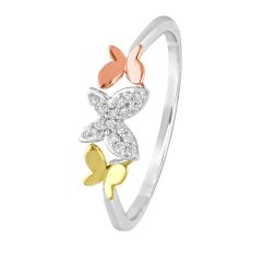 Artistic Butterfly Gold Finger Ring