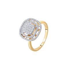 Yellow Gold and Diamond Ring