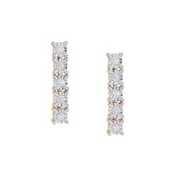 18KT Yellow Gold Diamond Earrings