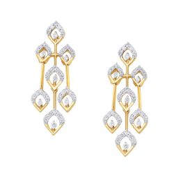 Graceful Yellow Gold Earrings