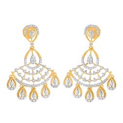 Gleaming Yellow Gold Earrings