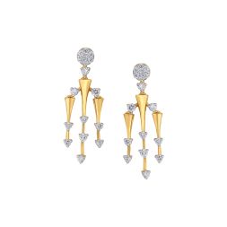 Radiant Diamond Crafted Earrings