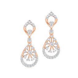 Gorgeous Diamond Earrings in Rose Gold