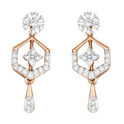 Subtle Gold Diamond Earrings