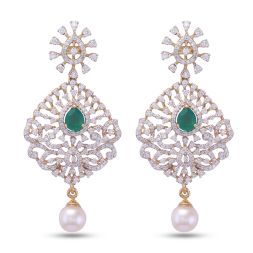 Ethereal Diamond Earrings in Yellow Gold