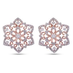 Glamorous Rose Gold Earrings