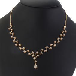 Brilliant Gold and Diamond Necklace