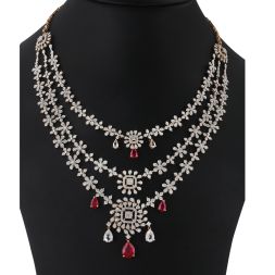 Grand Diamond Studded Necklace