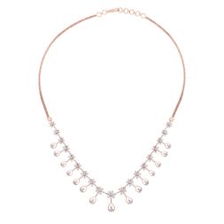 Floral Design Diamond Necklace