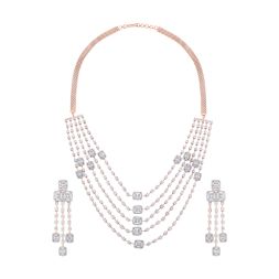 14KT Rose Gold and Diamond Jewellery Set