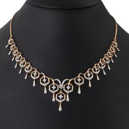 Stylish 14KT Rose Gold Necklace