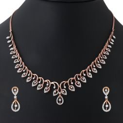 Gorgeous designer 14KT Rose Gold Jewellery Set