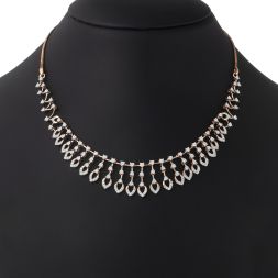 Stylishly Designed Diamond Necklace