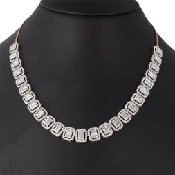 Square Diamond Necklace