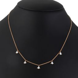 Simply Crafted Necklace with Diamonds