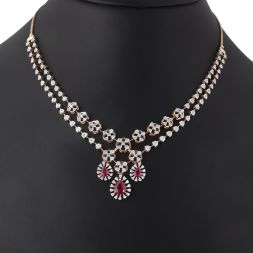 Contemporary Diamond Astra Necklace