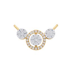 Stylish Diamond and Yellow Gold Tanmaniya