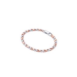 Men's Geometric Platinum Bracelet