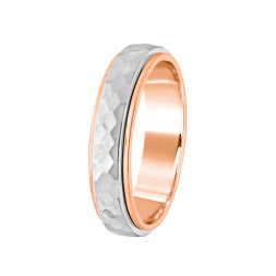 Minimalist Men's Platinum and Diamond Band