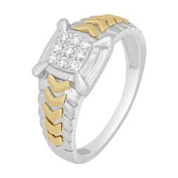 Dazzling Men's Platinum and Diamond Ring