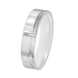 Subtle Diamond Men's Platinum Finger Ring