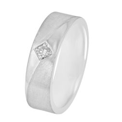 Bold Platinum and Diamond Men's Ring