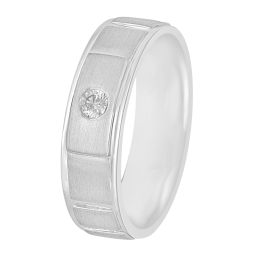 Aesthetic Men's Platinum Diamond Ring