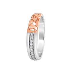 Versatile Platinum and Diamond Ring