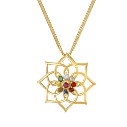 Captivating Lotus Diamond Pendant