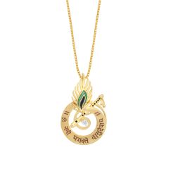 Eternal Krishna Yellow Gold Pendant