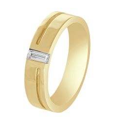 Men's Brilliant Gold Band