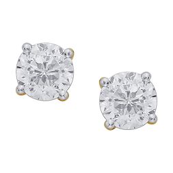 Alluring Diamond Crown Star Stud Earrings