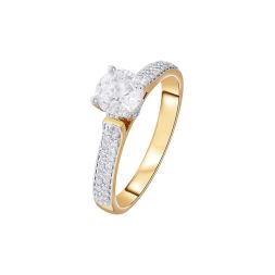 18KT Rose Gold and Diamond Men's Ring