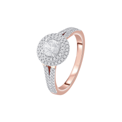 Radiant Diamond Solitaire Finger Ring